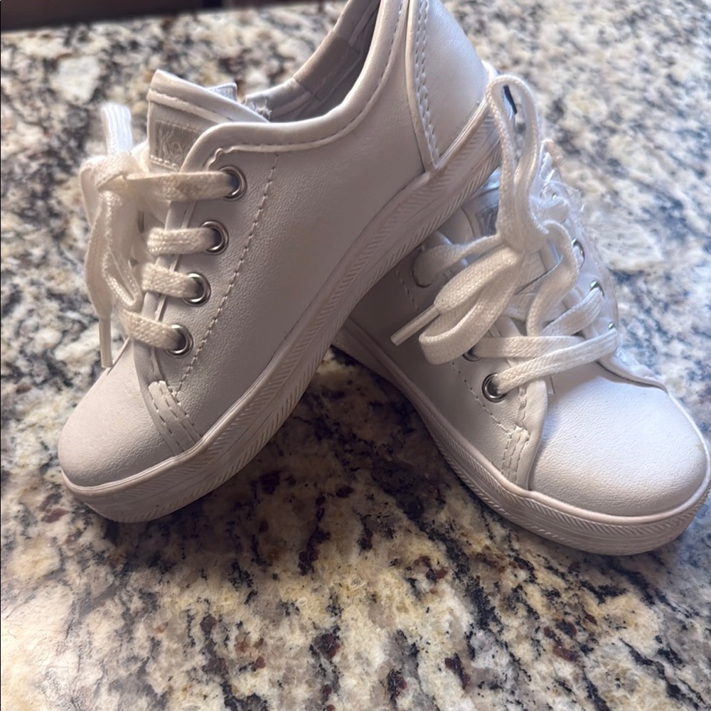 Keds Kids White Low-Top Lace-Up Sneakers